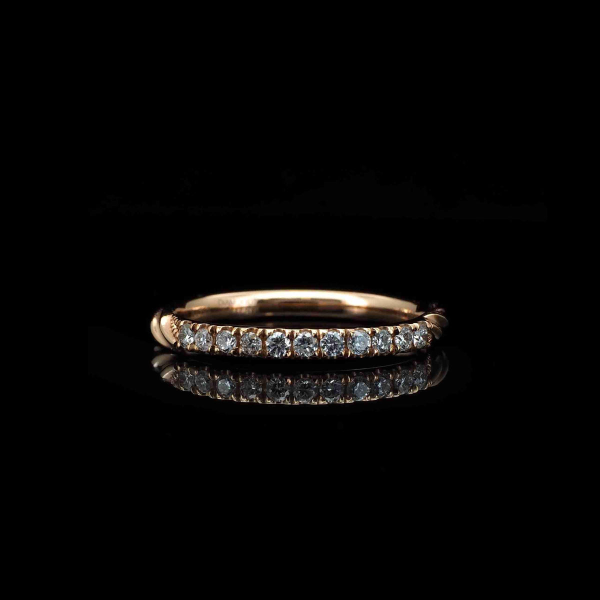 18K Gold Bow Cultivated Diamond Ring