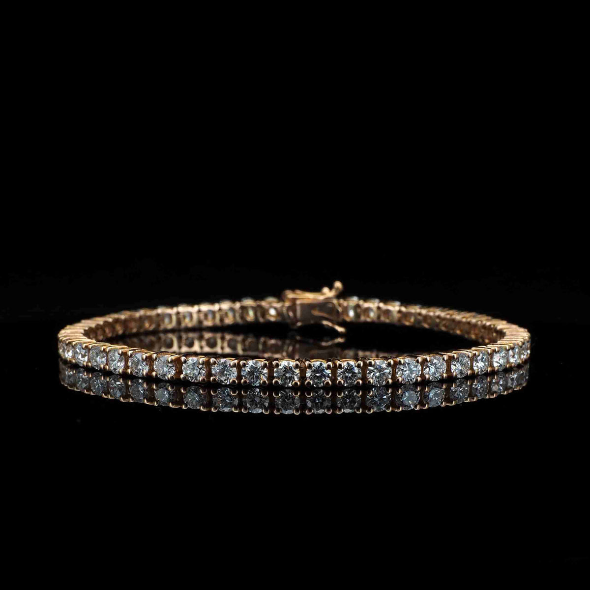 Round Tennis Lab Grown Diamond Bracelet