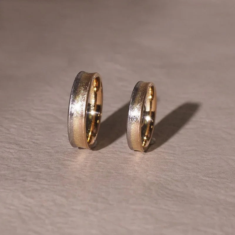 Handmade 18K Gold Wedding Bands, Made in Germany
