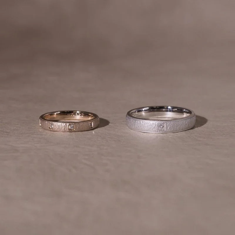 German-made 18K gold handcrafted wedding rings