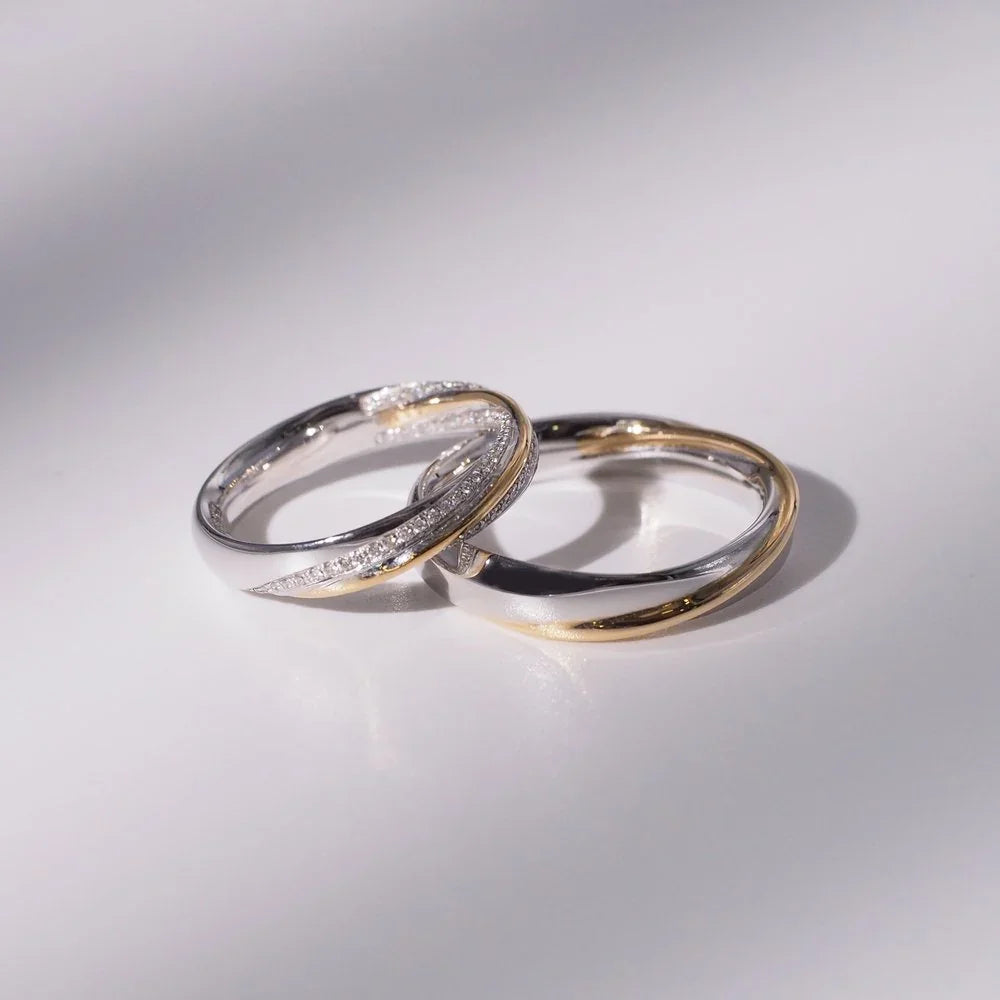 18K Twist Diamond Rings