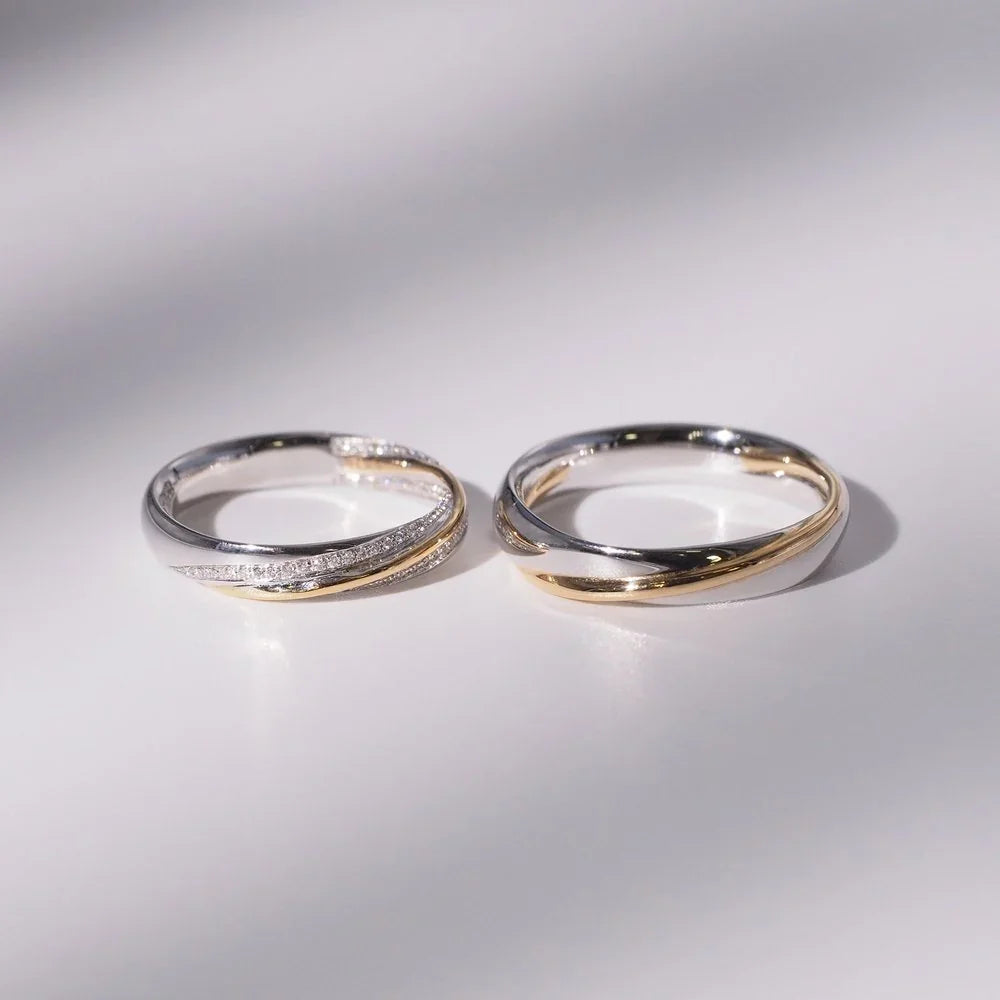 18K Twist Diamond Rings