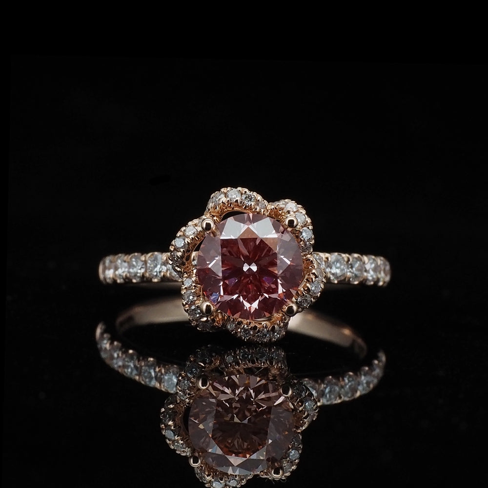 18K/Platinum Floral Design Ring Mount