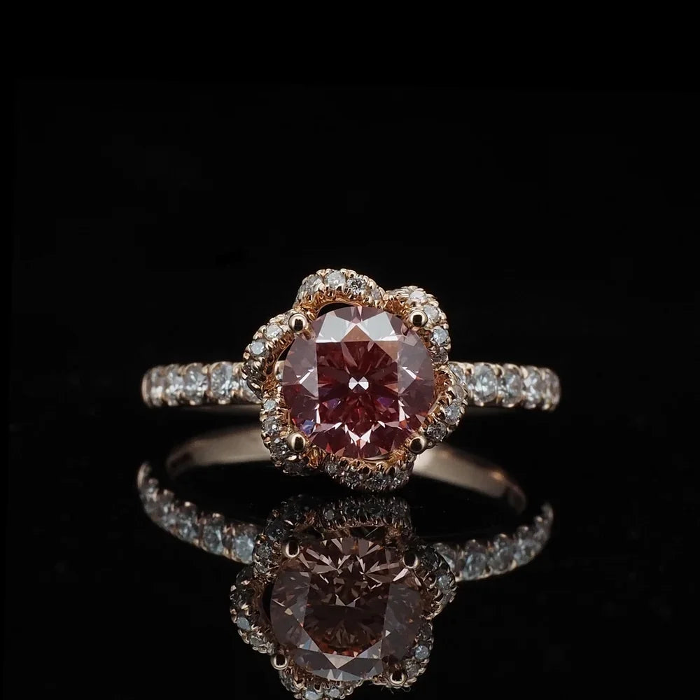 18K/Platinum Floral Design Ring Mount