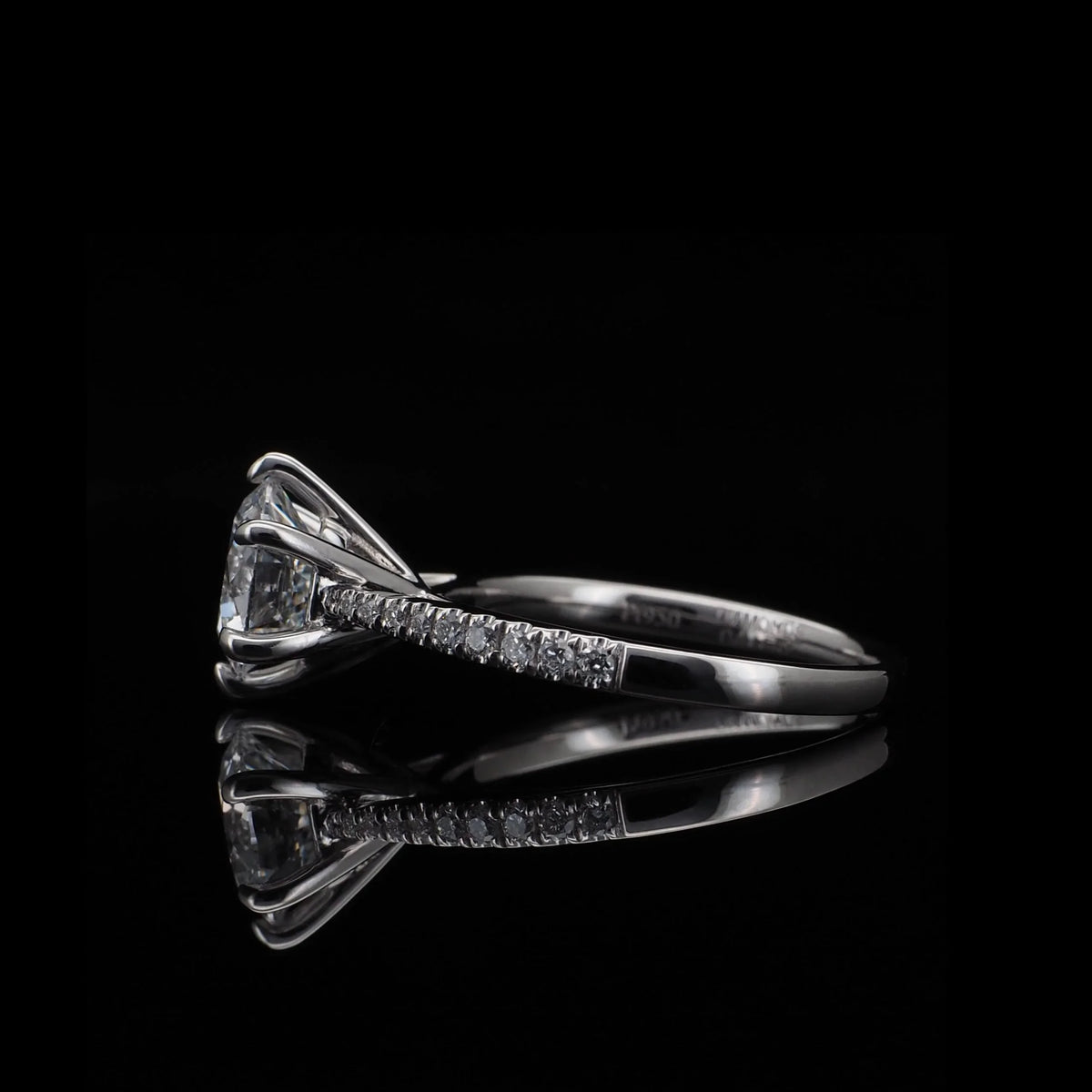 18K/Platinum Six-Prong Diamond Setting Ring Mount