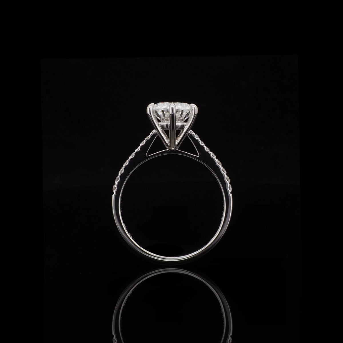 18K/Platinum Six-Prong Diamond Setting Ring Mount