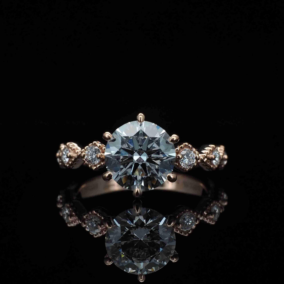 18K/Platinum Seven-Stone Ring Setting