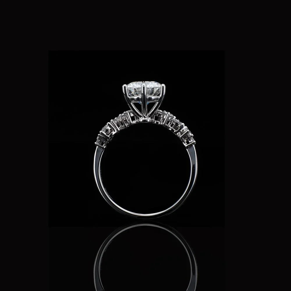 18K/Platinum Bar Design Ring Setting