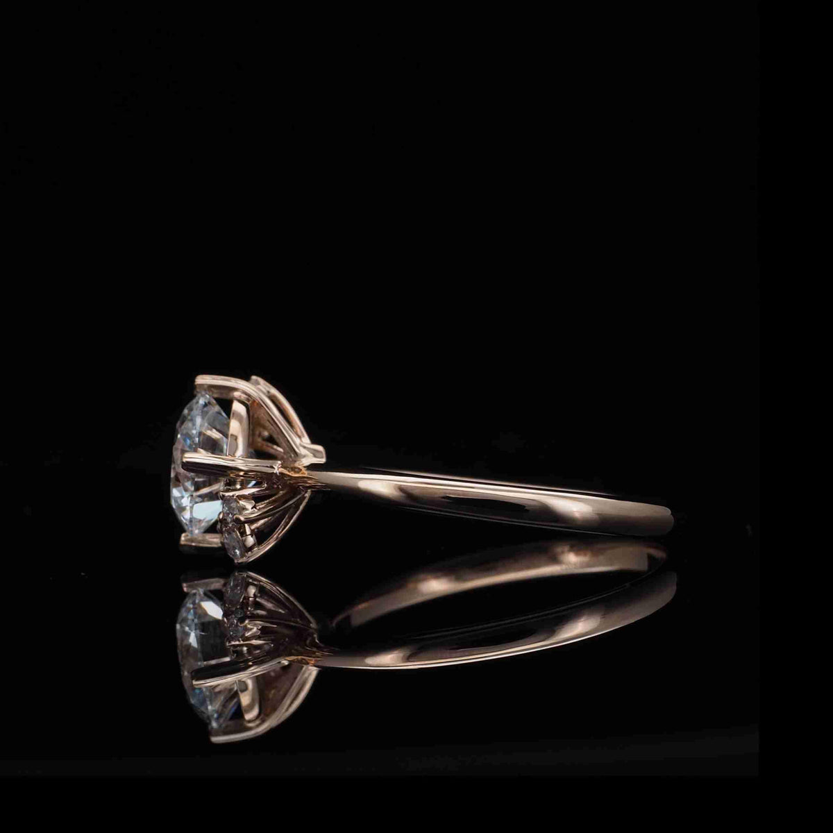 18K/Platinum Accent Design Ring Setting