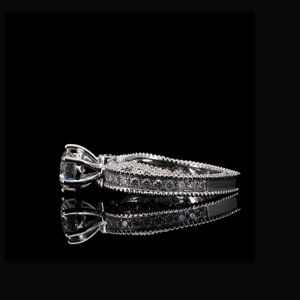 18K/Platinum Heart-in-Heart Design Ring Setting