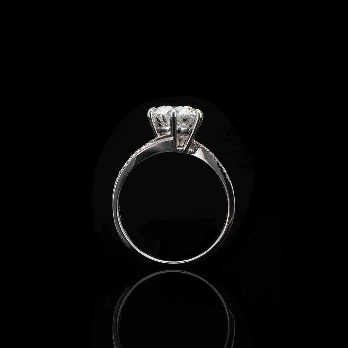 18K/Platinum Half-and-Half Design Ring Setting