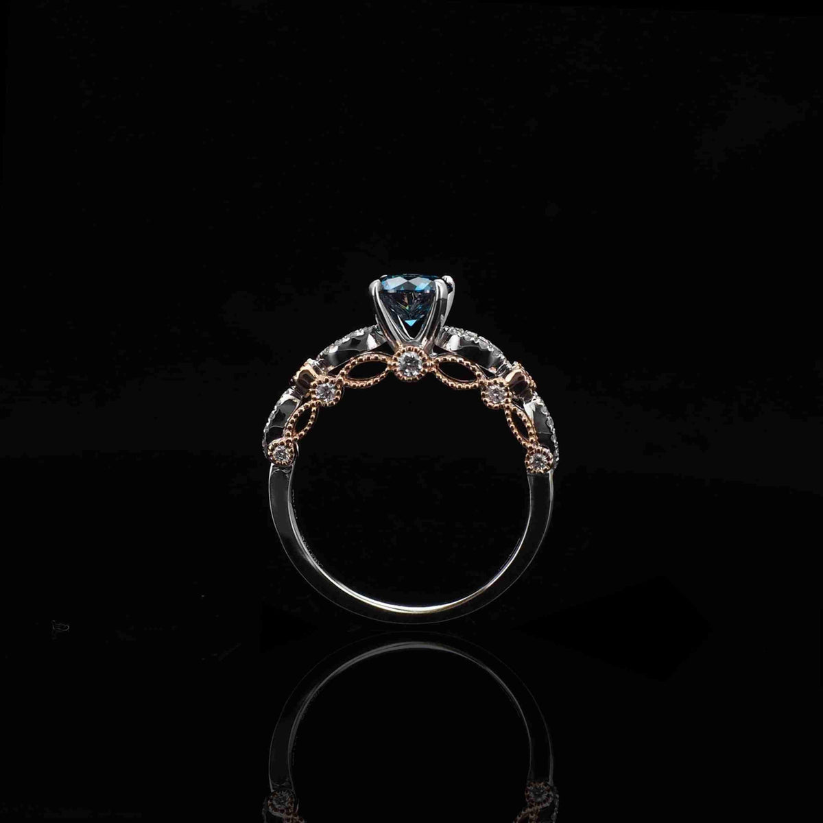 18K/鉑金圈結設計戒指托