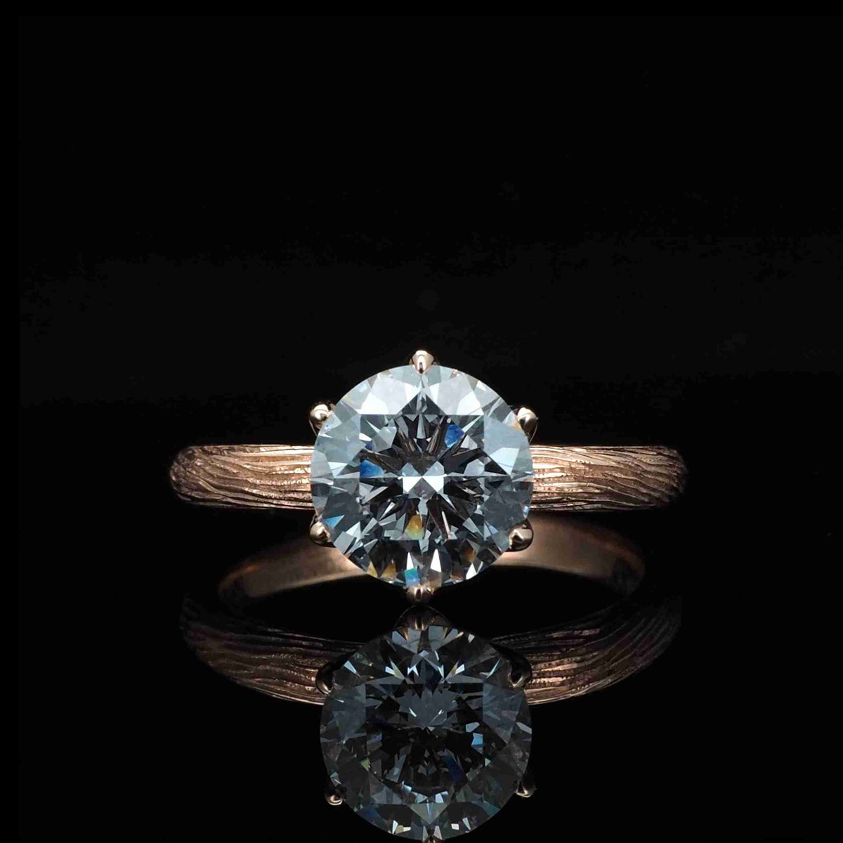 18K/鉑金枝幹設計戒指托