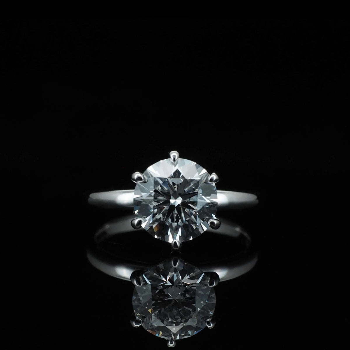18K/Platinum Solitaire Bezel Setting Ring Mount
