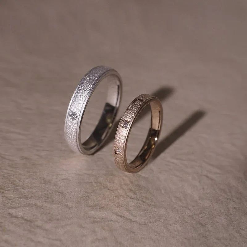 German-made 18K gold handcrafted wedding rings
