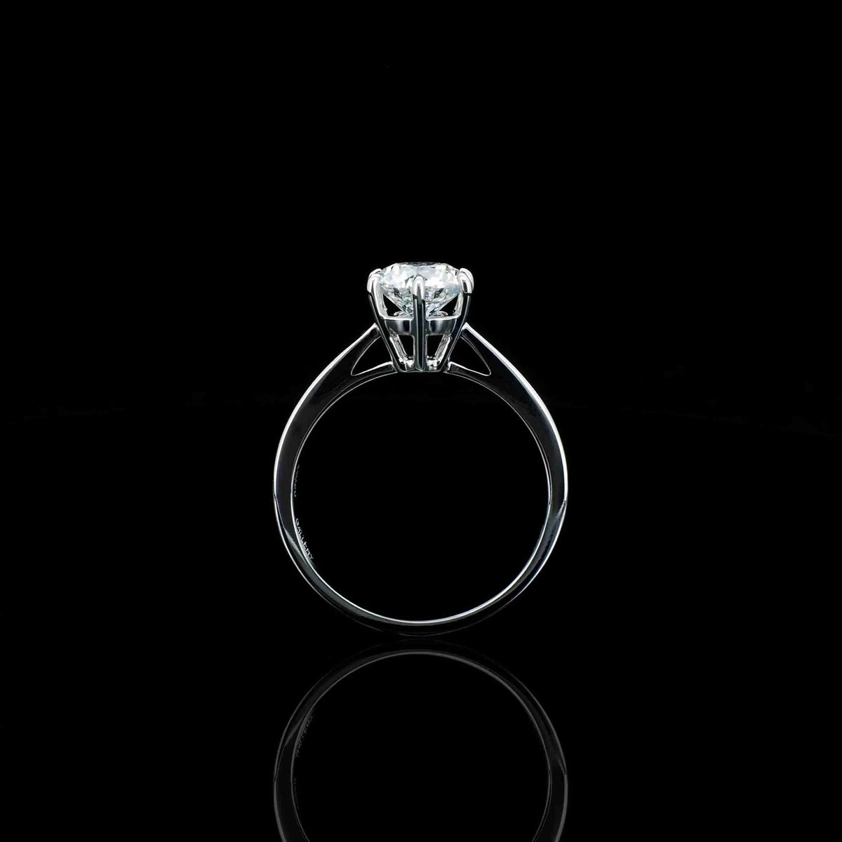18K/Platinum Six-Prong Solitaire Ring Setting