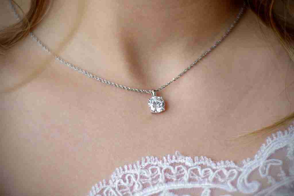 培育鑽石頸鏈 necklace