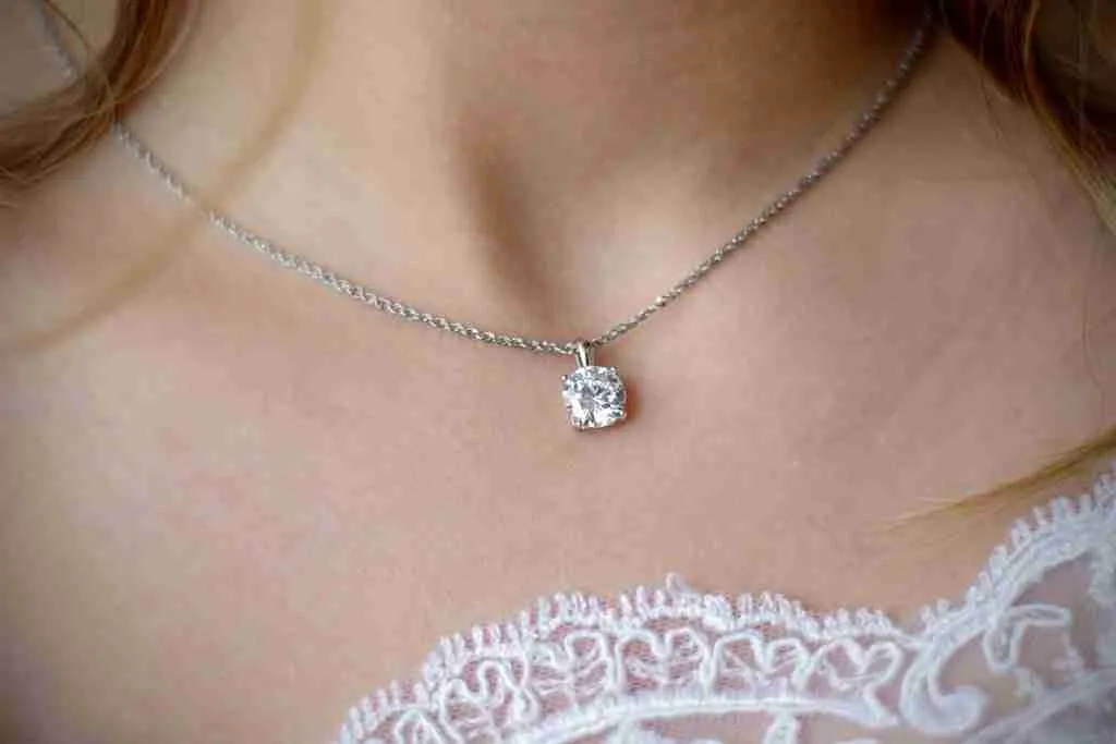 培育鑽石頸鏈 necklace