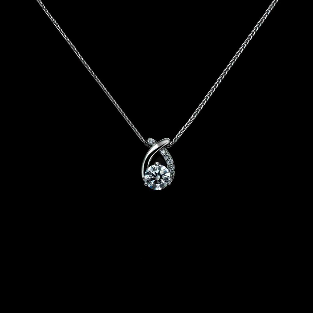 lab grown diamond necklace