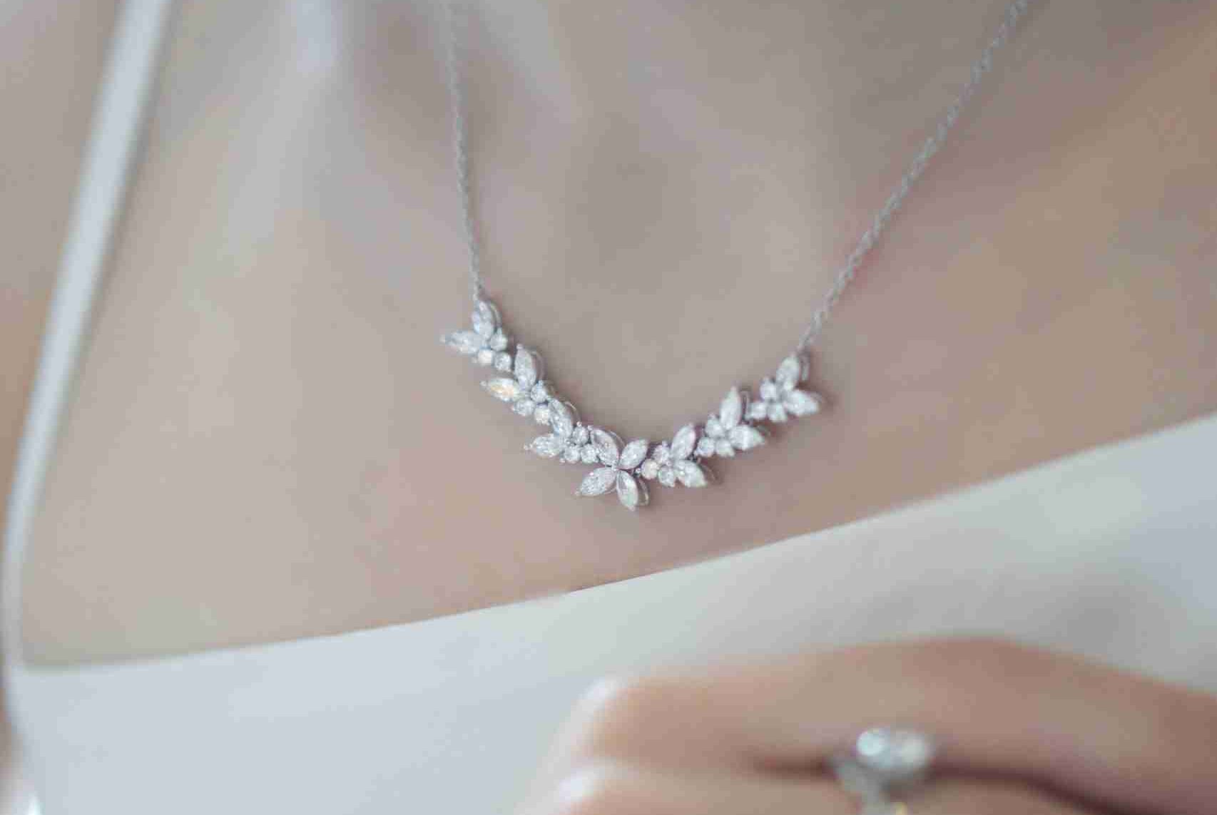 lab grown diamond necklace