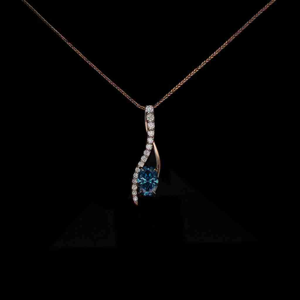lab grown diamond necklace