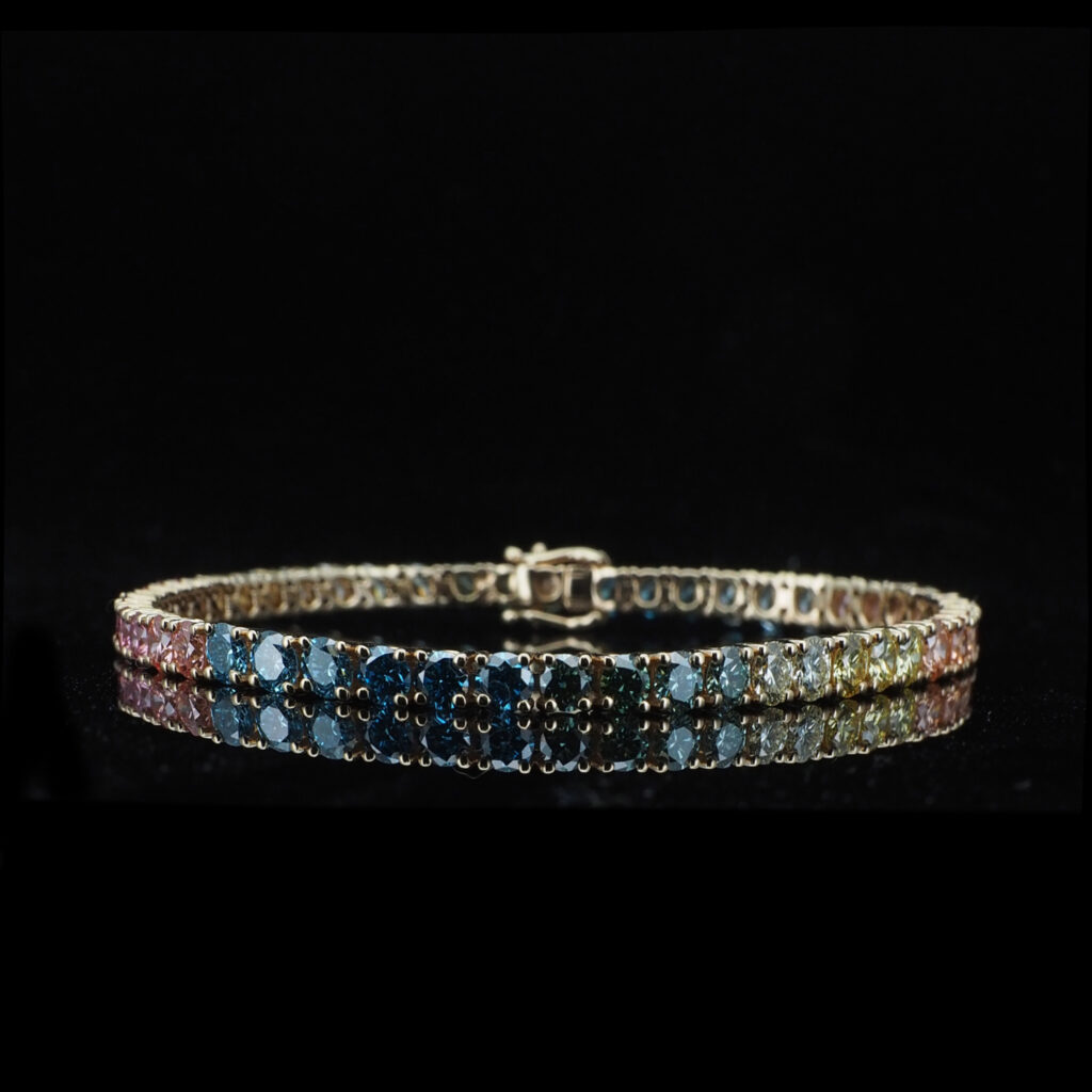 BLT006 Rainbow Tennis Bracelet 鑽石手鏈