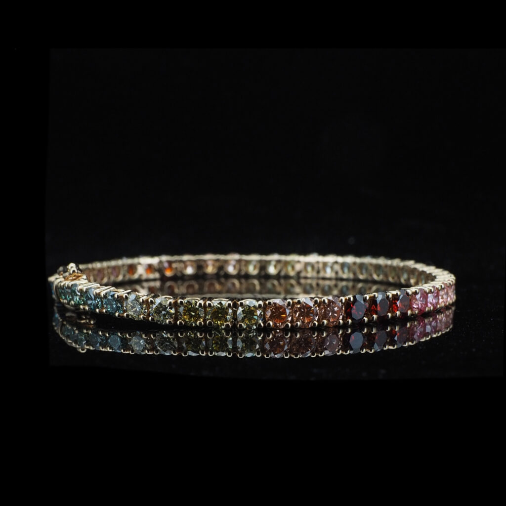BLT006 Rainbow Tennis Bracelet 鑽石手鏈