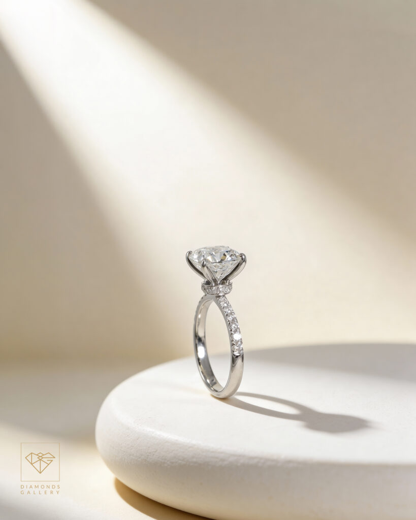 求婚戒指流行趨勢 Hidden Halo 培育鑽石戒指